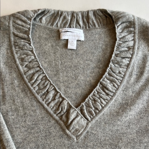 2-Ply 100% Cashmere Women’s Sweater by Charter Club Size XL - Picture 4 of 13